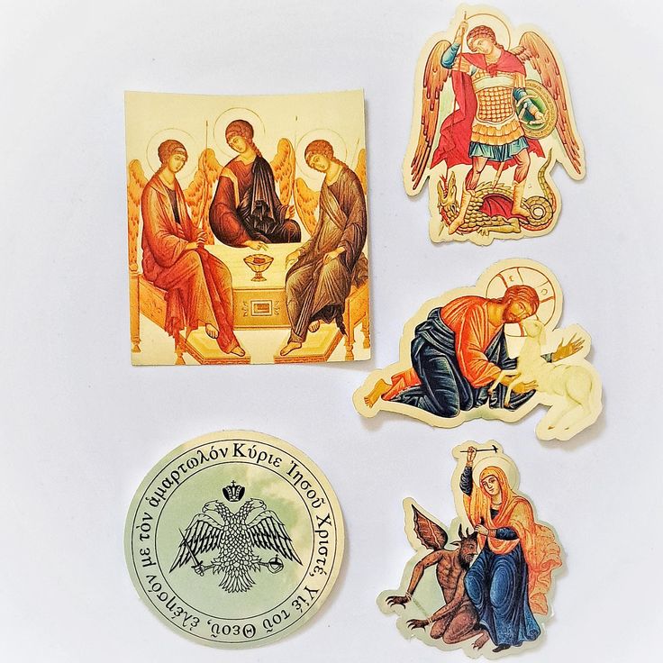 Pack of 12 Orthodox Stickers -  Mix Collection